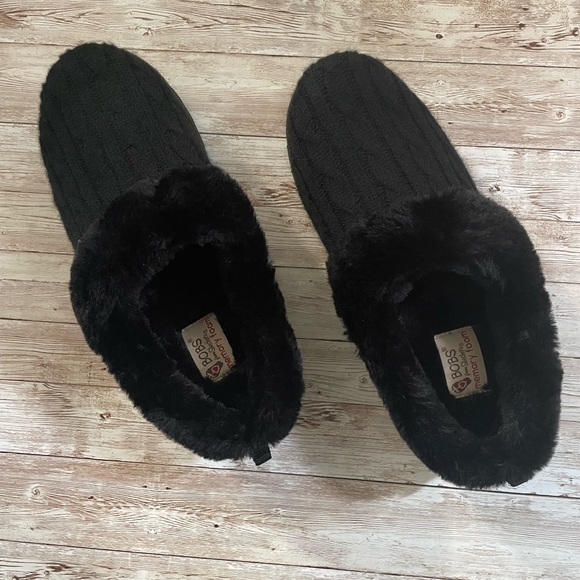 NWOT Skechers Women's Ice Angel Slipper Shoes Black 9 - Picture 9 of 16